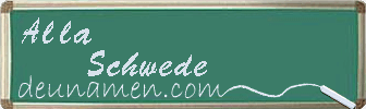 Alla Schwede Visitenkarte